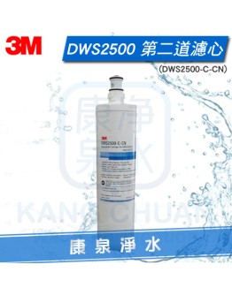 3M DWS2500 智慧雙道淨水系統/濾水器/淨水器 第二道0.2微米超微細除菌膜濾心【DWS2500-C-CN】